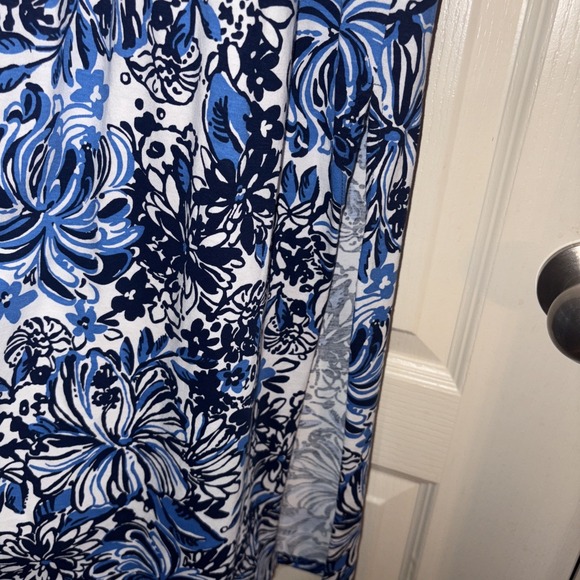 NWT Lilly Pulitzer Etta Maxi Dress Blue White Low Tide Navy Sz S‎ - Picture 8 of 8